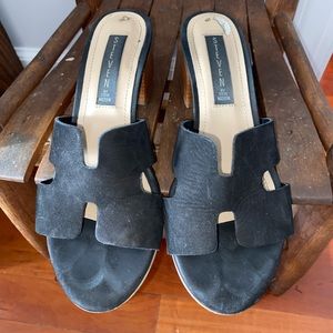 Black Suede STEVEN by Steve Madden Heels - Size 7.5